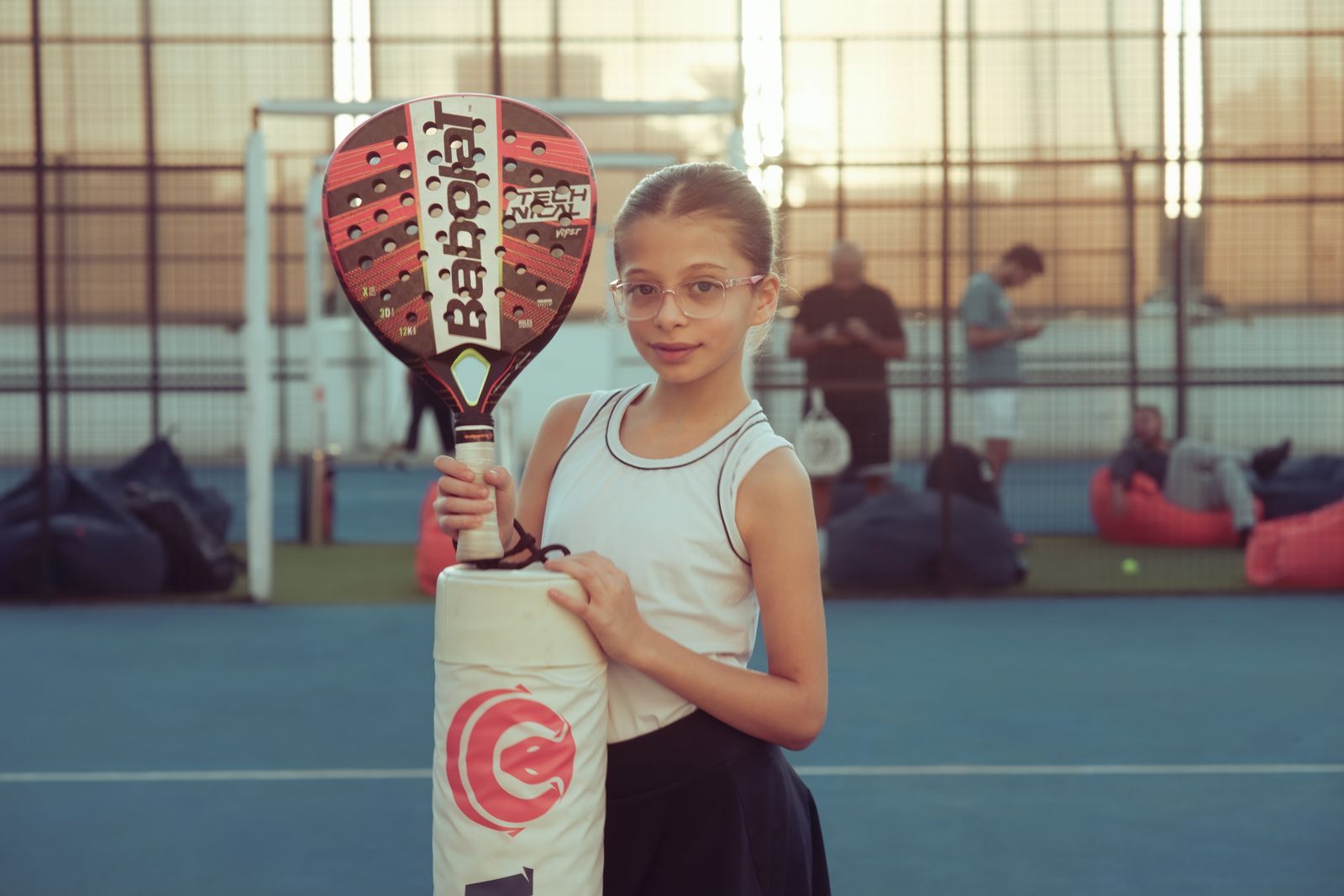 Padel-Spieler beim Turnier